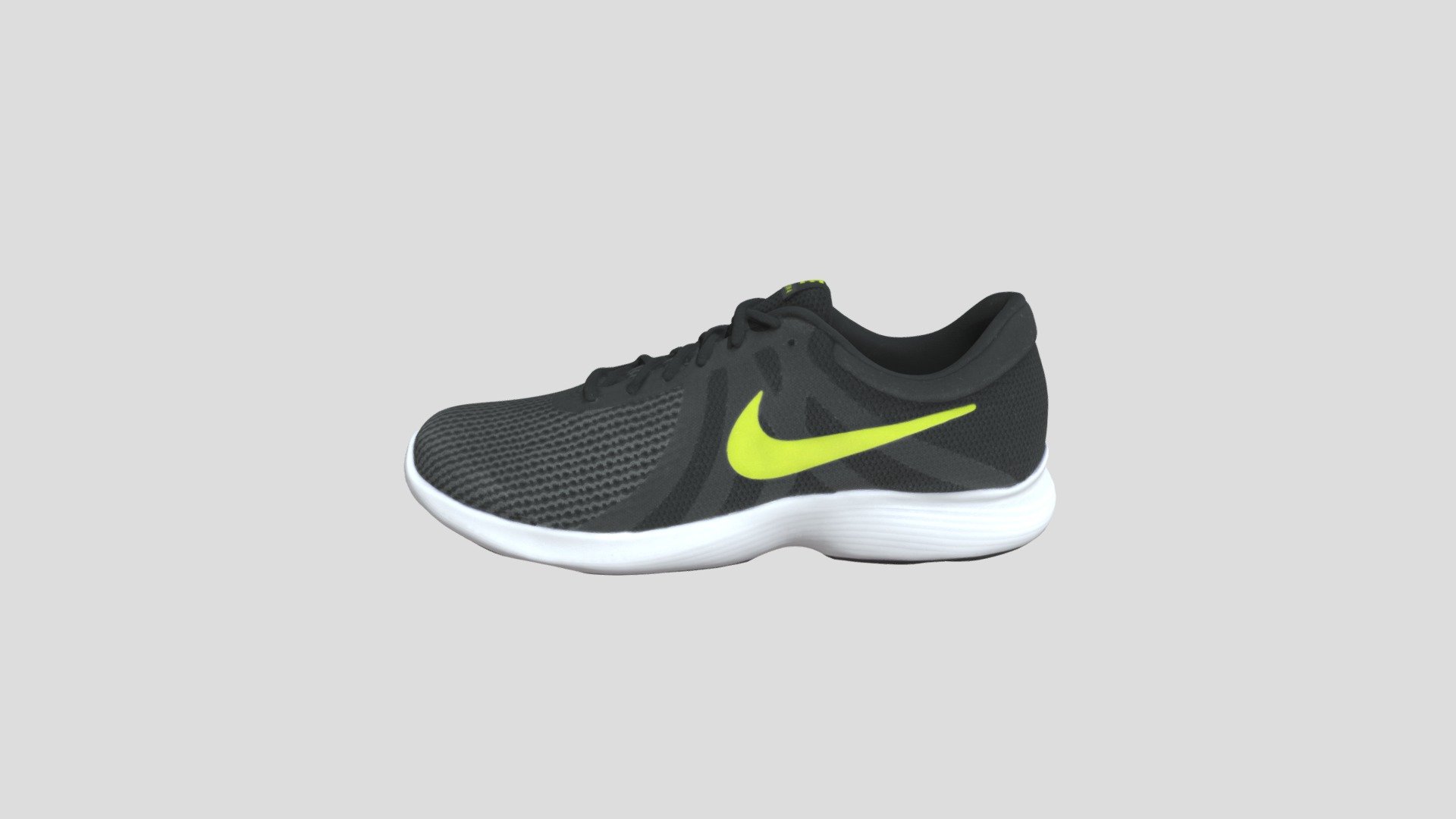 Nike Revolution 4 黑黄_908988-007 3d model