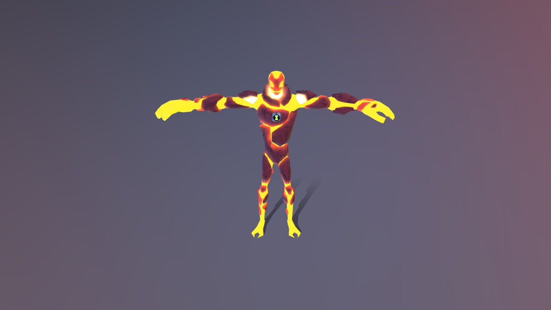 Heatblast of Ben 10 Omniverse 3d model