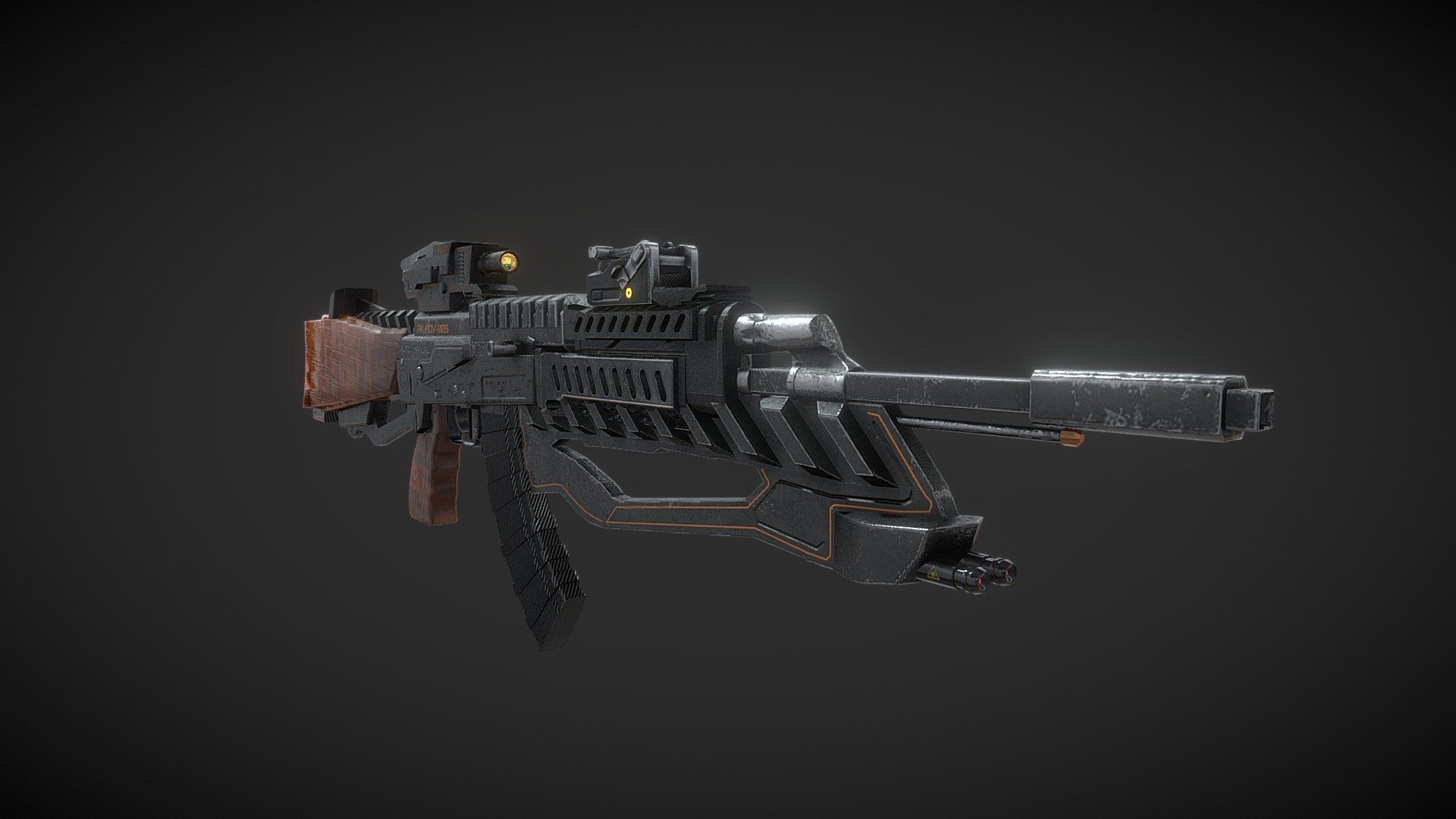 AK47-AdvancedTactical 3d model