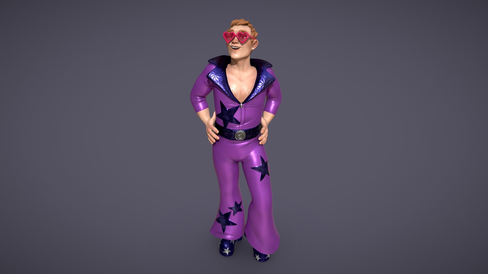 Elton John 3d model