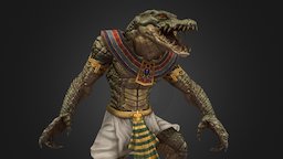 Egypt Crocodile Man