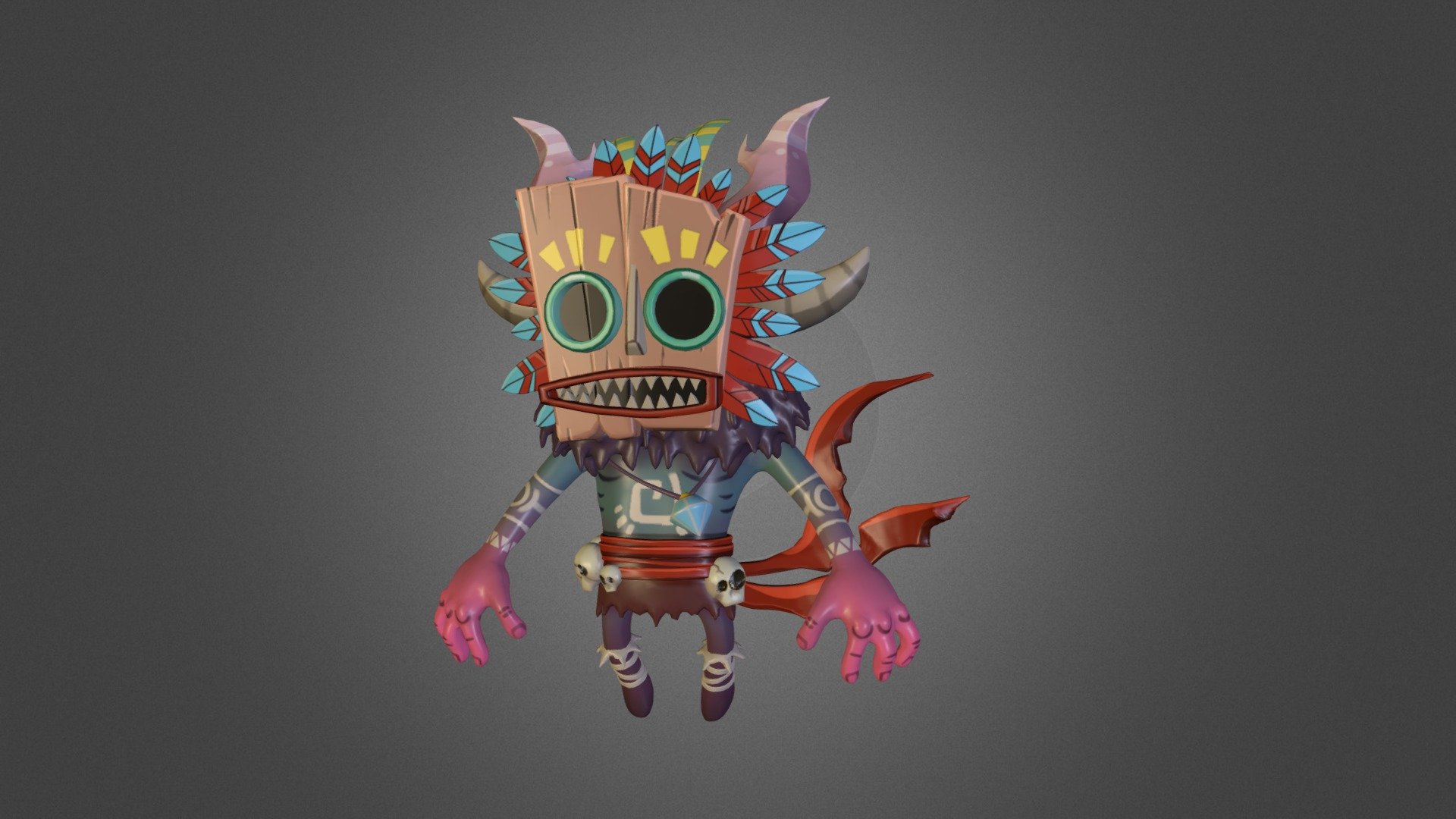 Forest Tiki 3d model