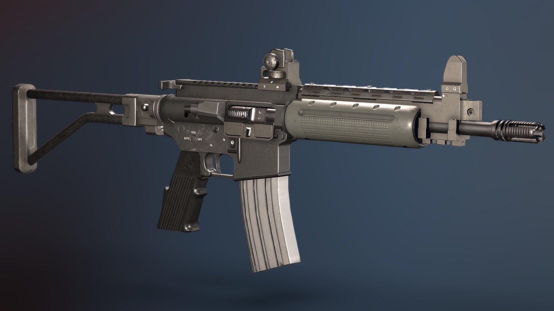 LR-300 ML-A Assault Rifle 3d model