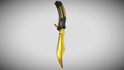 Butterfly Knife Gold