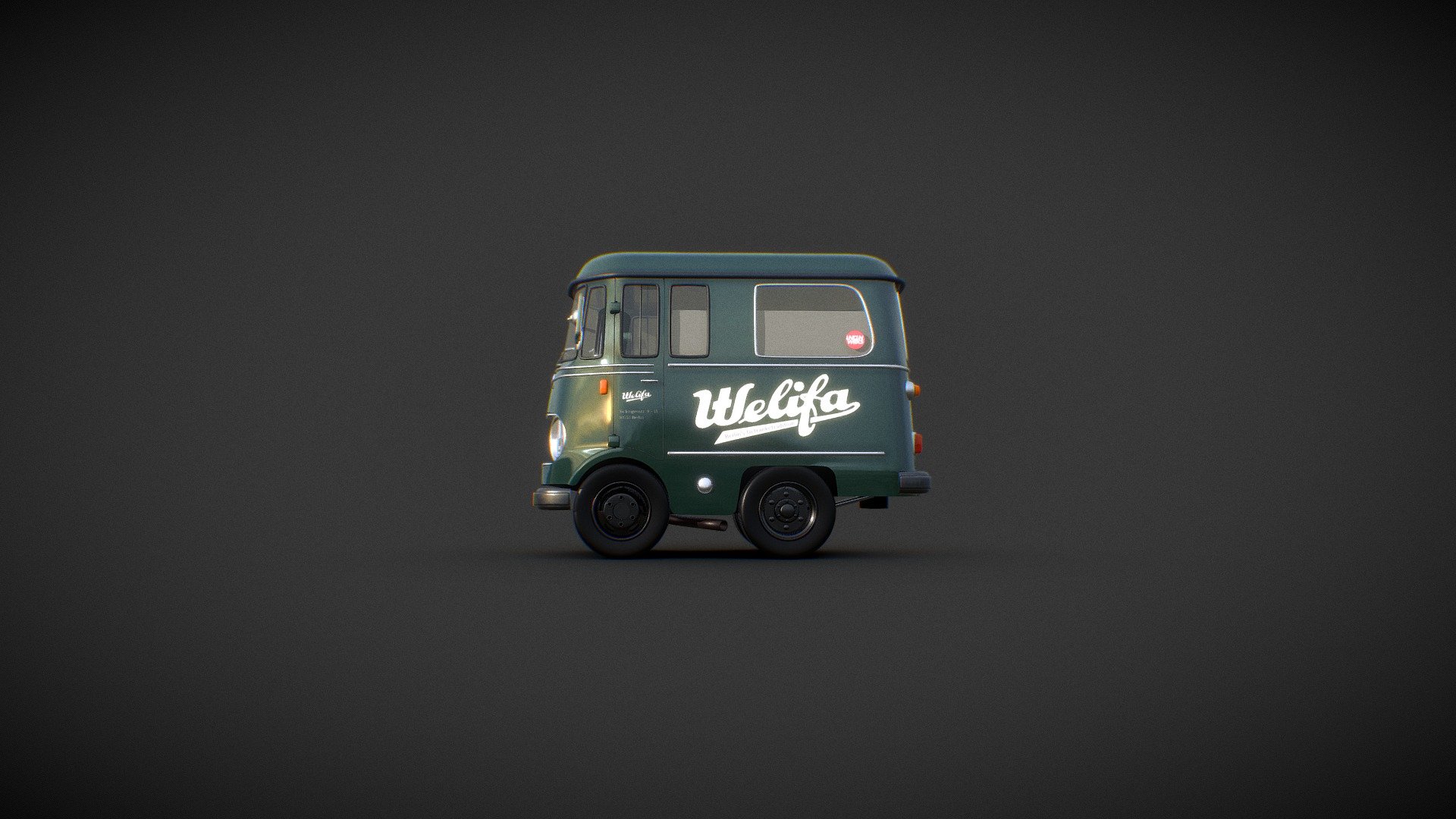 Welifa branded Mercedes Benz O139 van 3d model