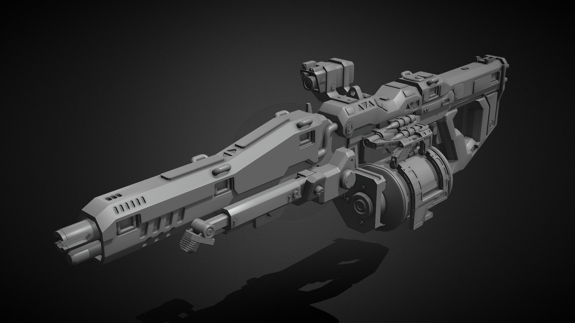 Titanfall  XOTBR-16 Chain gun for 3D print 3d model