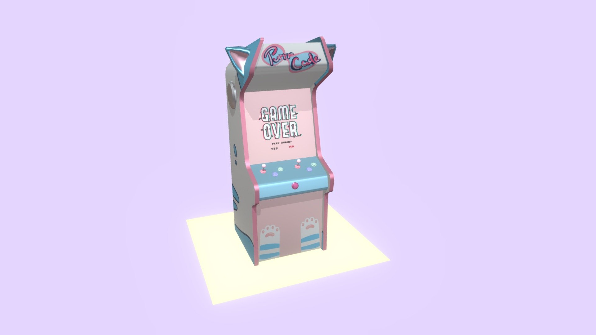 PurrrCade, the Cat Arcade 3d model