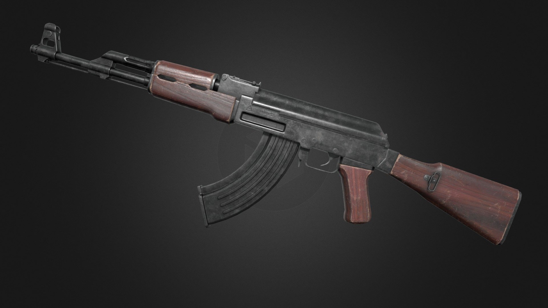 AK-47 Assault Rifle Normal 3d model