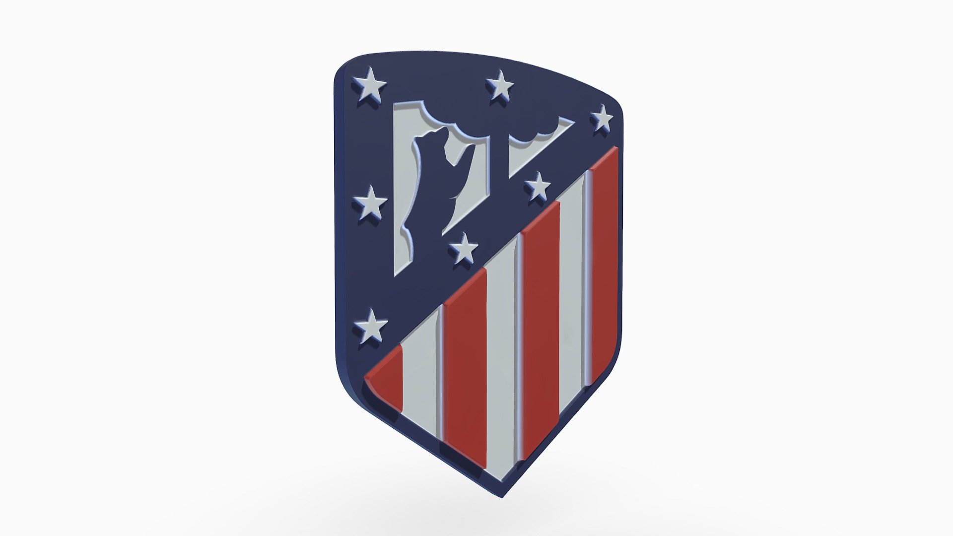 Atletico Madrid Logo 3d model