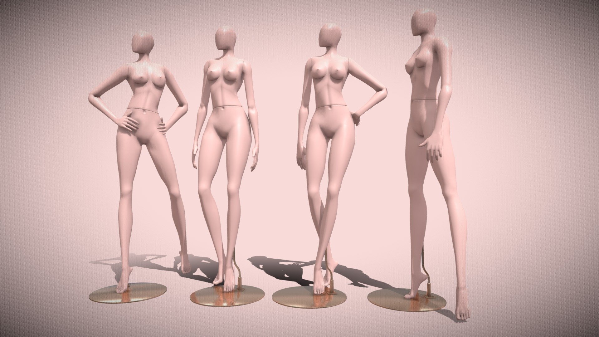 3D Mannequin 401 3d model