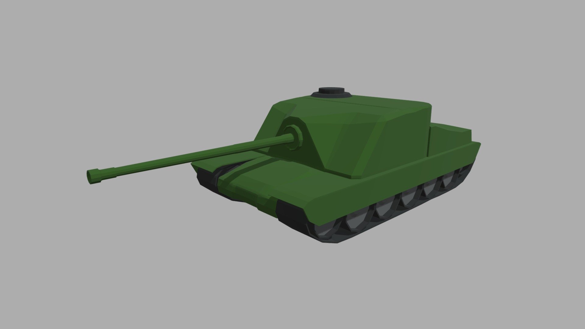 Low Poly Tank 01 3d model