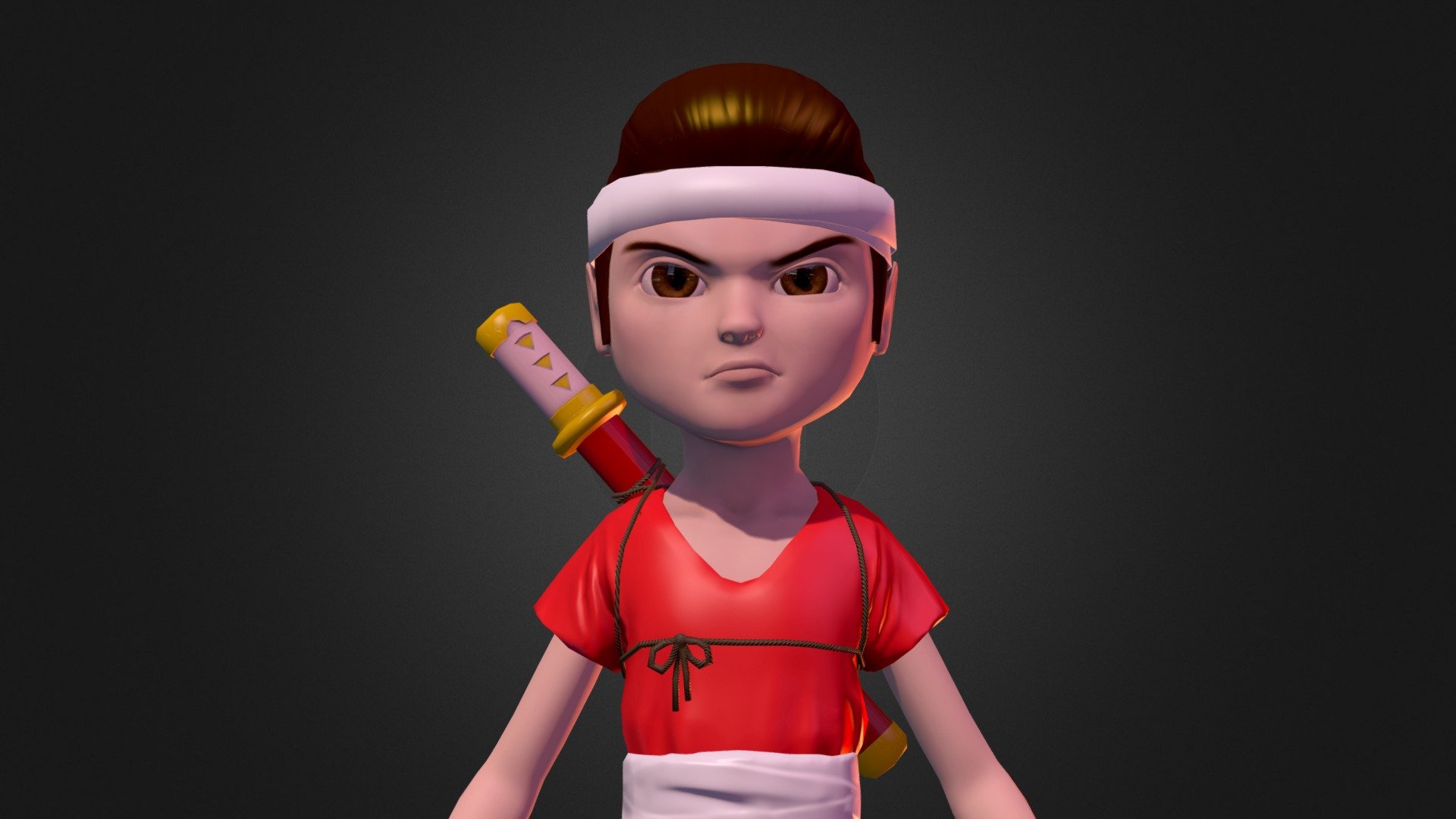 Ataru the ninja 3d model