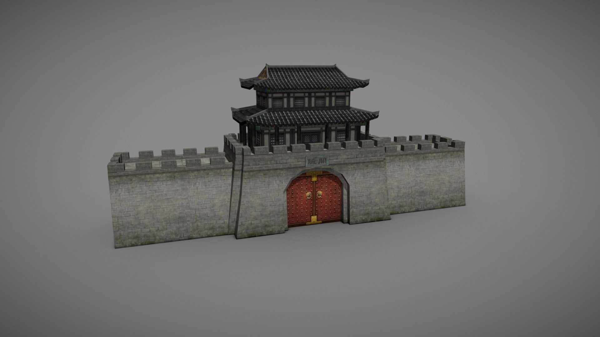 Three Kingdoms castle2 3d model