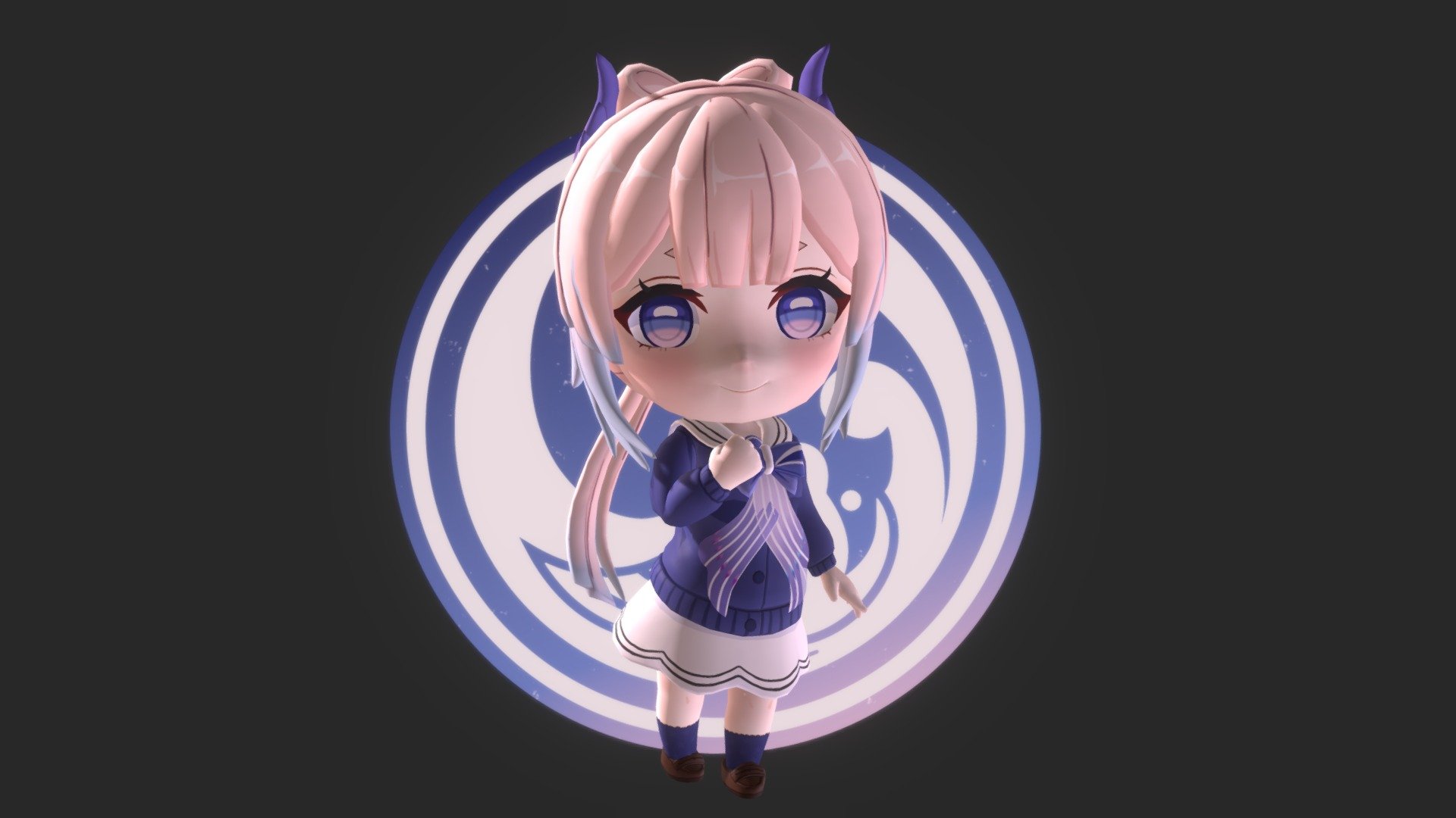 Fanart Student Kokomi 3d model