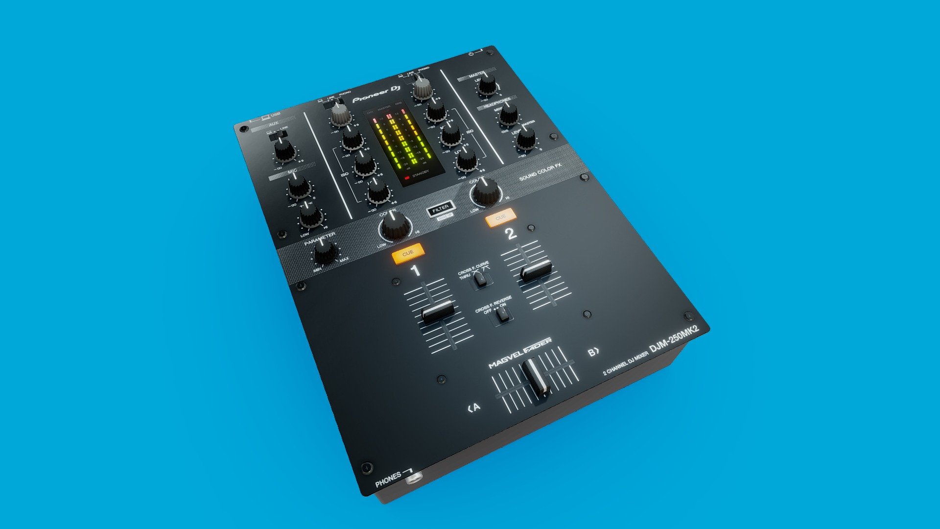 DJ Mixer 3d model