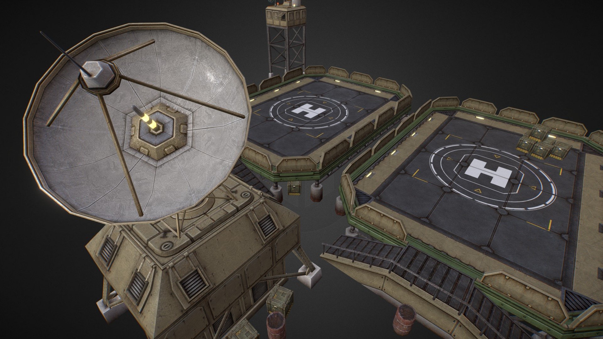 EoN Helipad 3d model