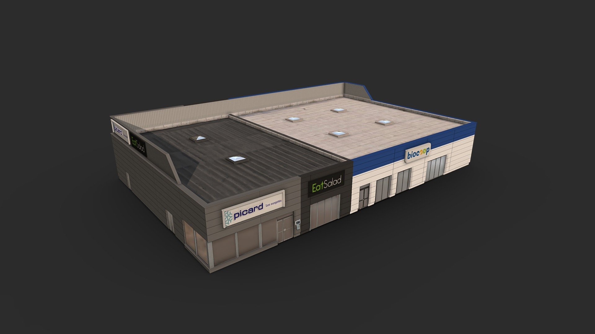 Mixed store 3d model