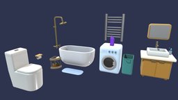 Cute Bathroom Set