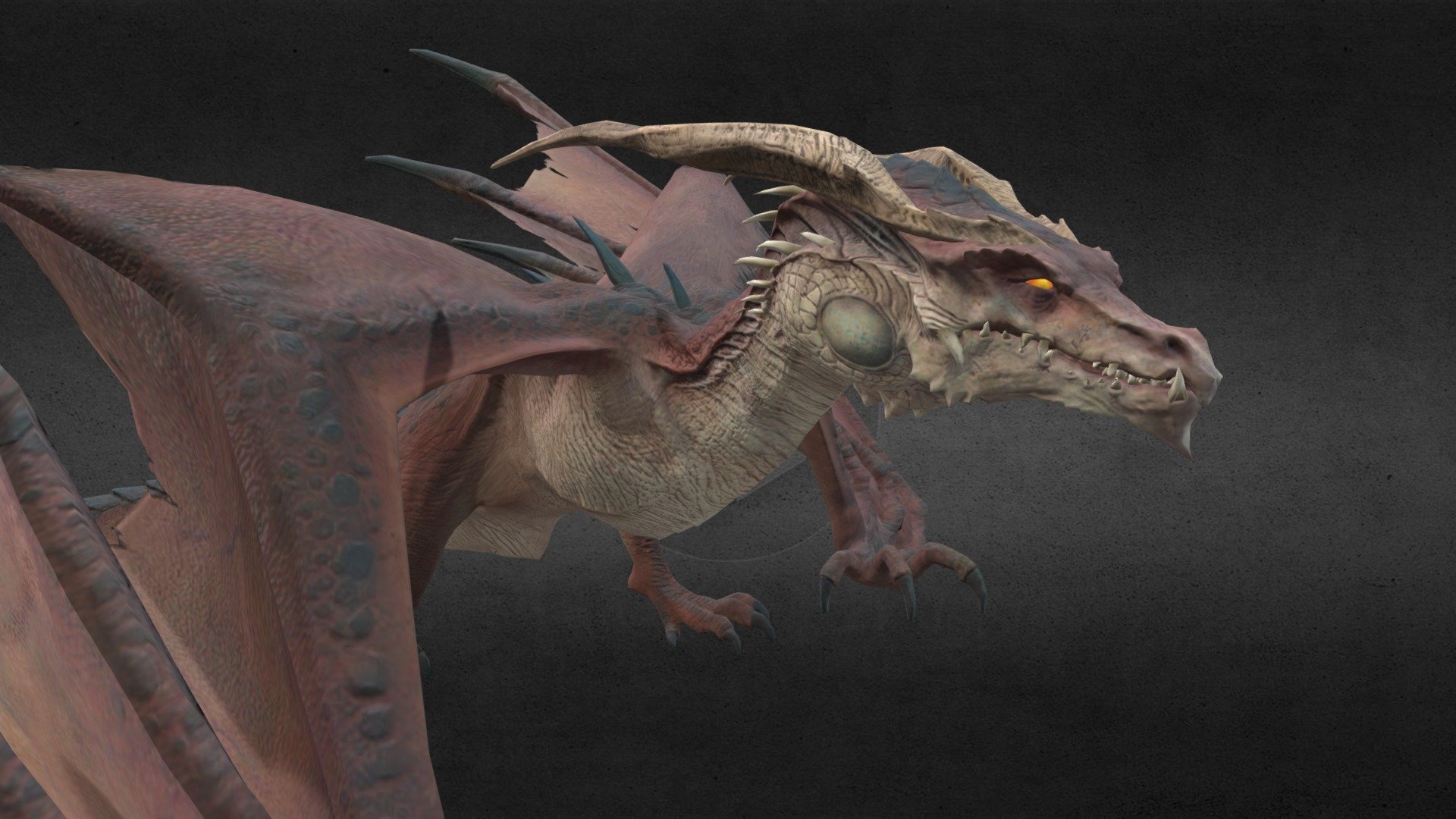 Dragon Animation Standing 3d model