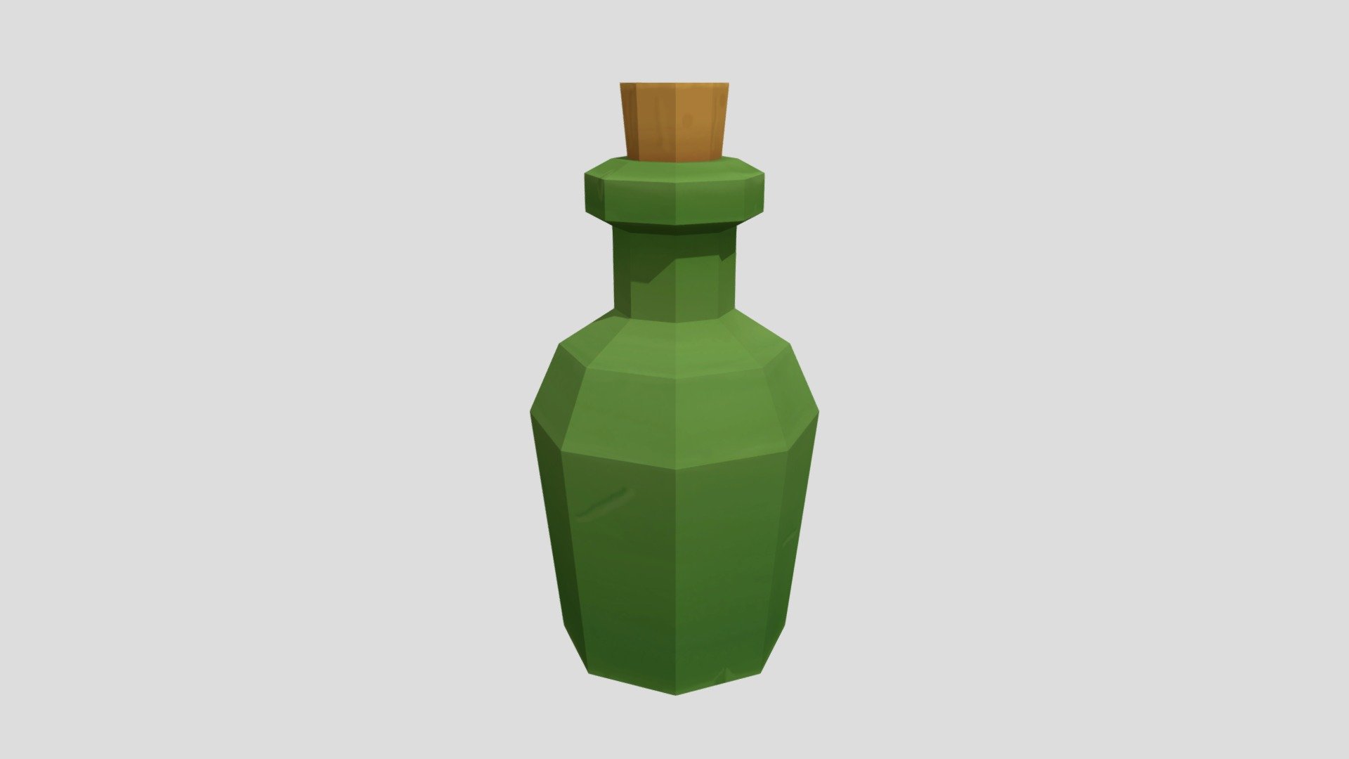 handpainted bottle/potion 3d model