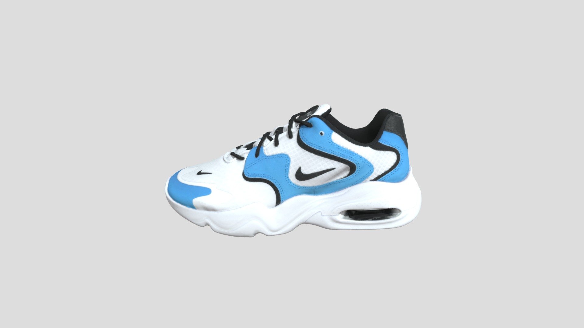 Nike Air Max 2X 缓震跑鞋 白蓝_CK2943-102 3d model