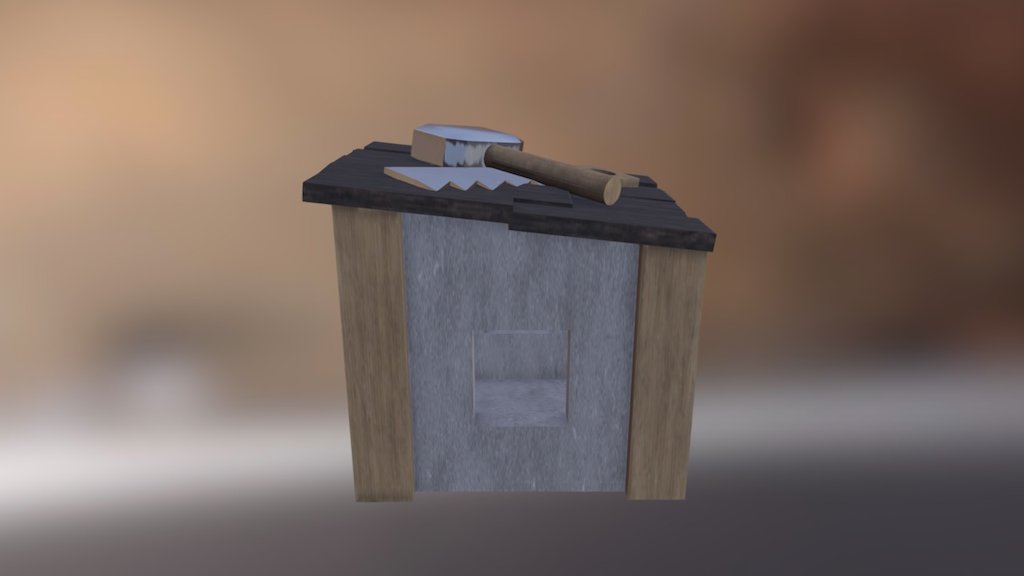 Builders Hut 3d model