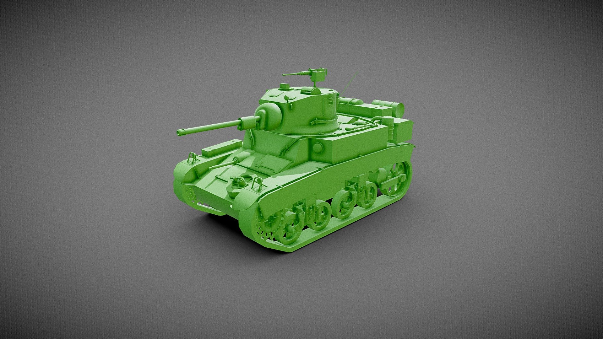 M3 Stuart Base Mesh V2 3d model