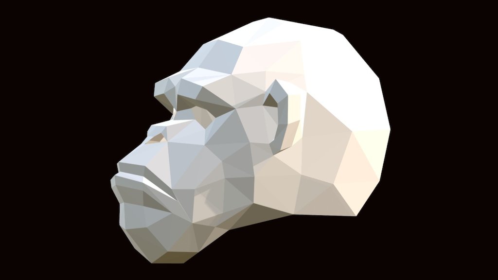 Chimpanzee Mask : LP Objects 3d model