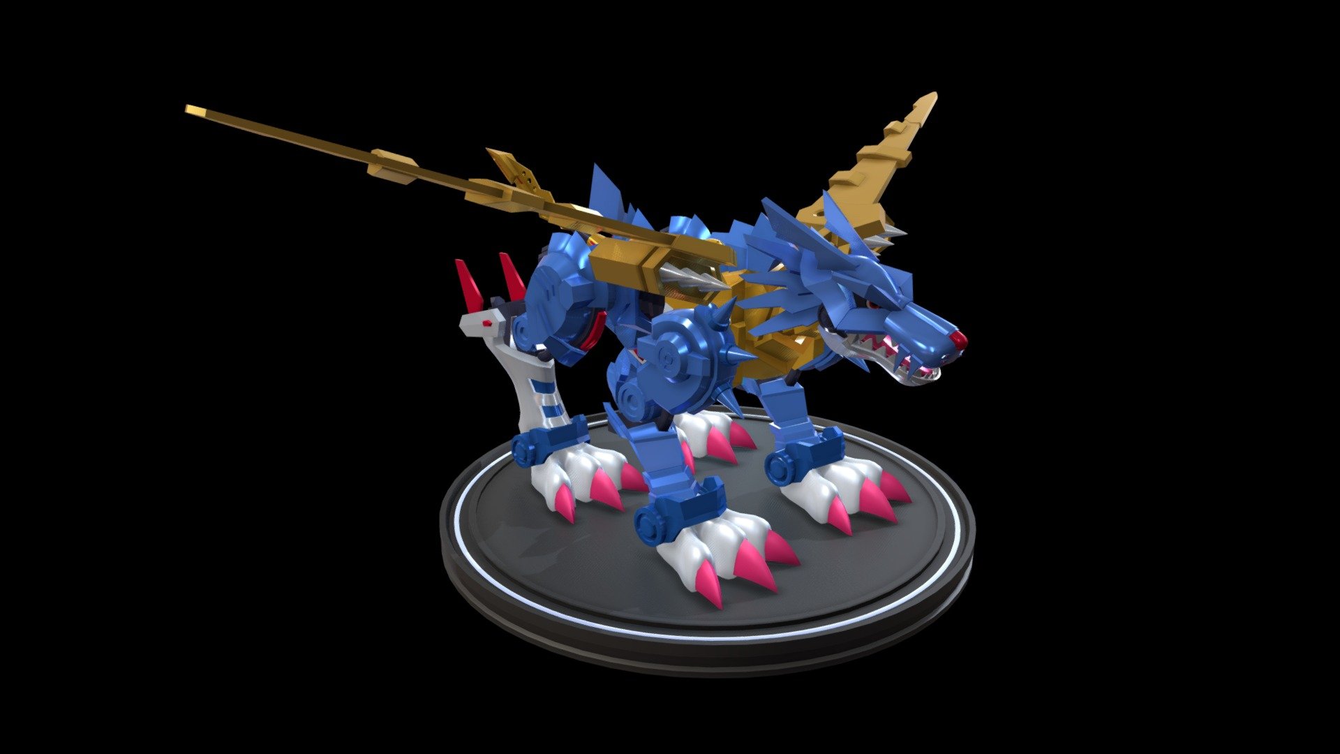 Digimon MetalGarurumon Amplified v1 3d model