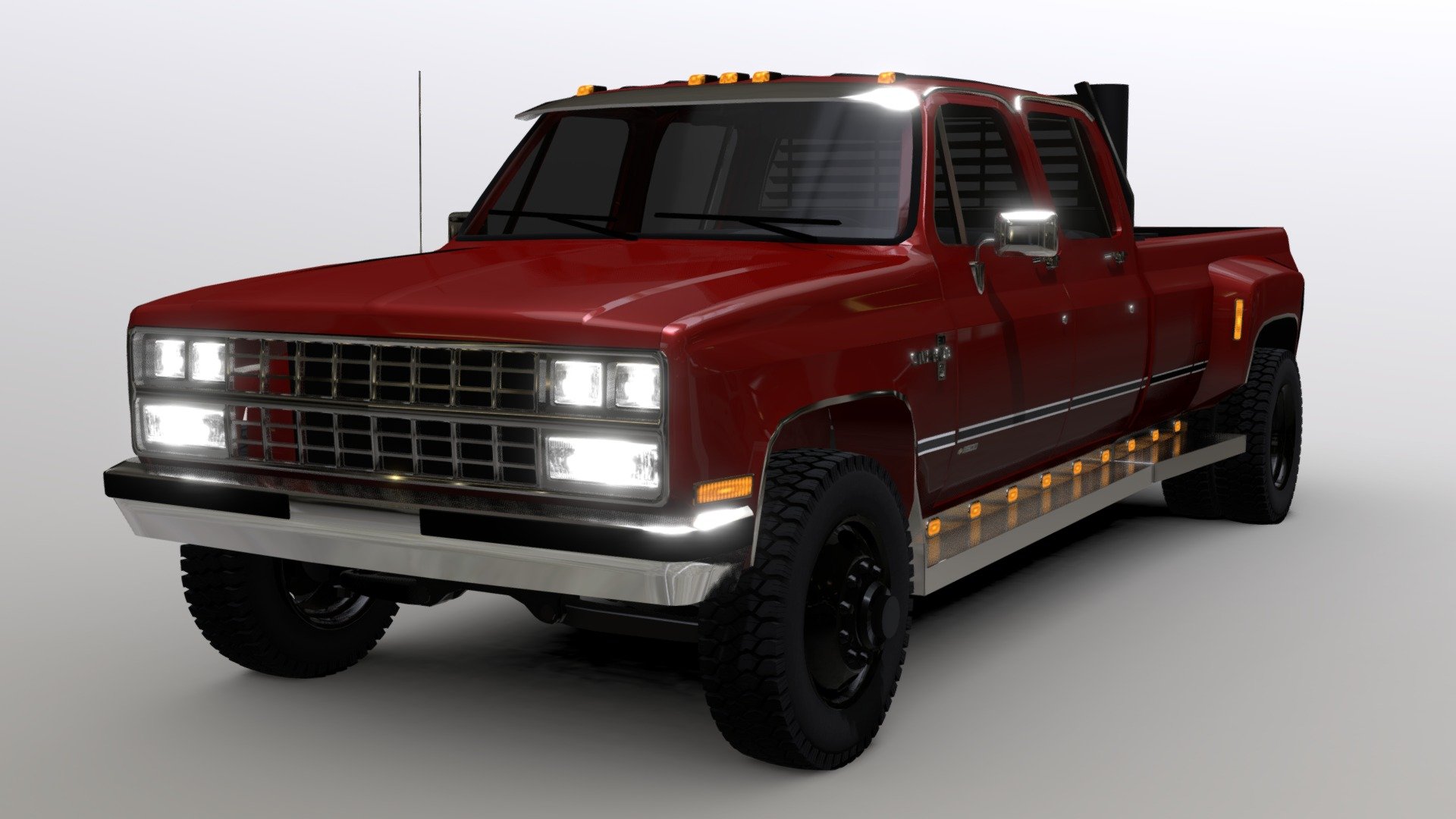 1991 Chevrolet K30 Dually 3d model