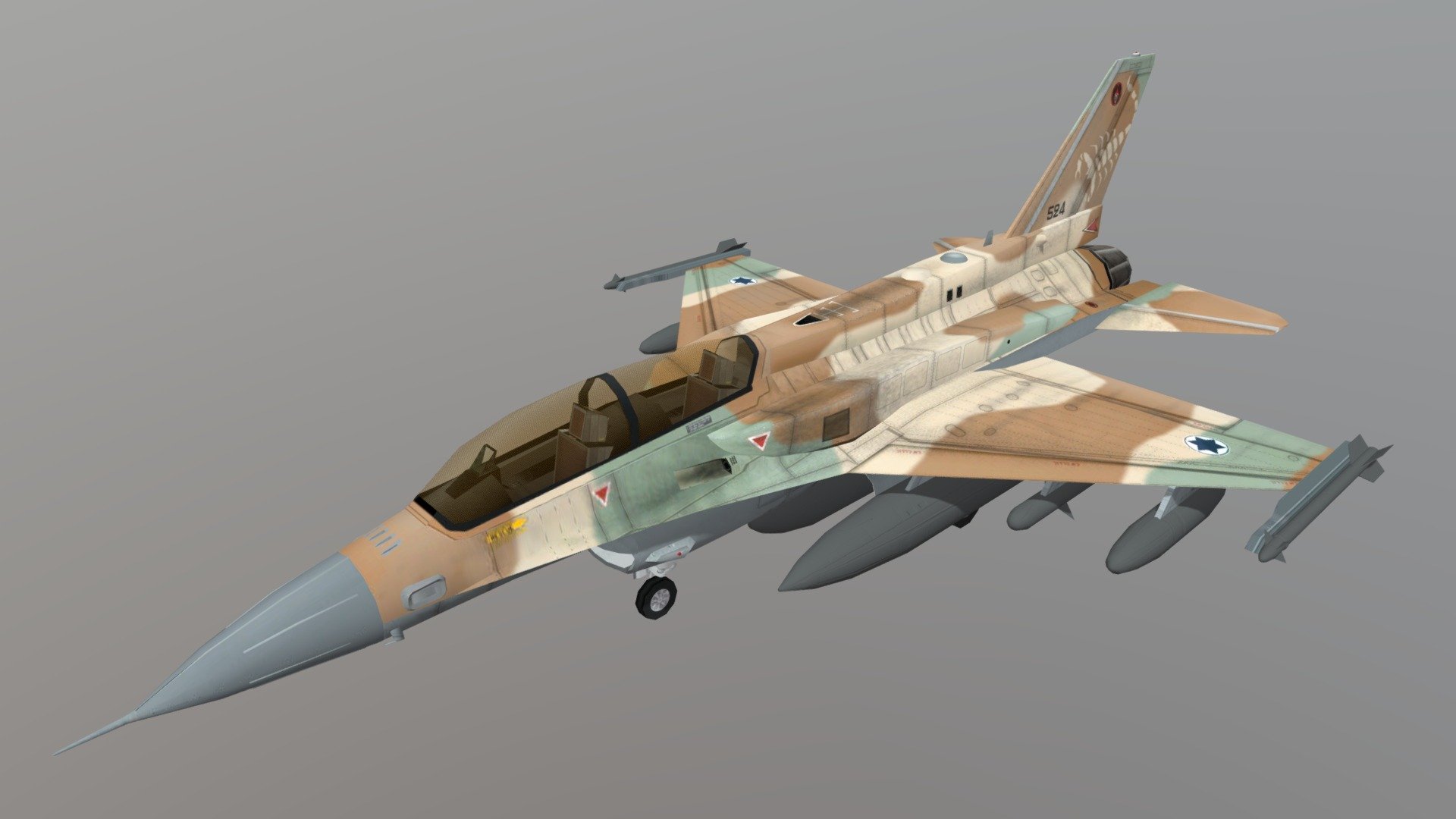 General Dynamics F16I Sufa 3d model