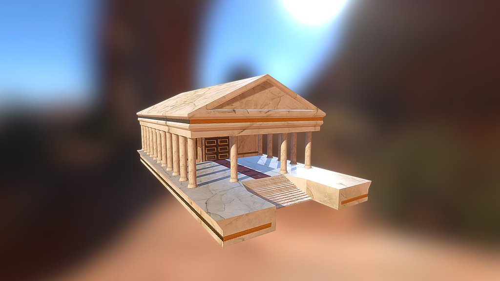 Roman building 3d model