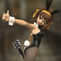 Suzumiya Haruhi (Bunny Girl Outfit) Colorized