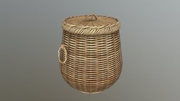 Low Poly Basket 01