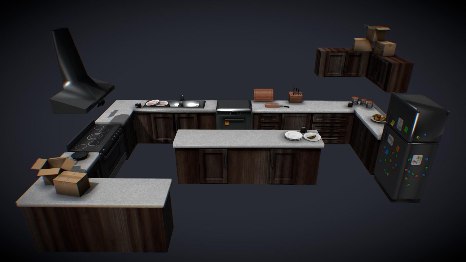 Kitchen_CSN 3d model