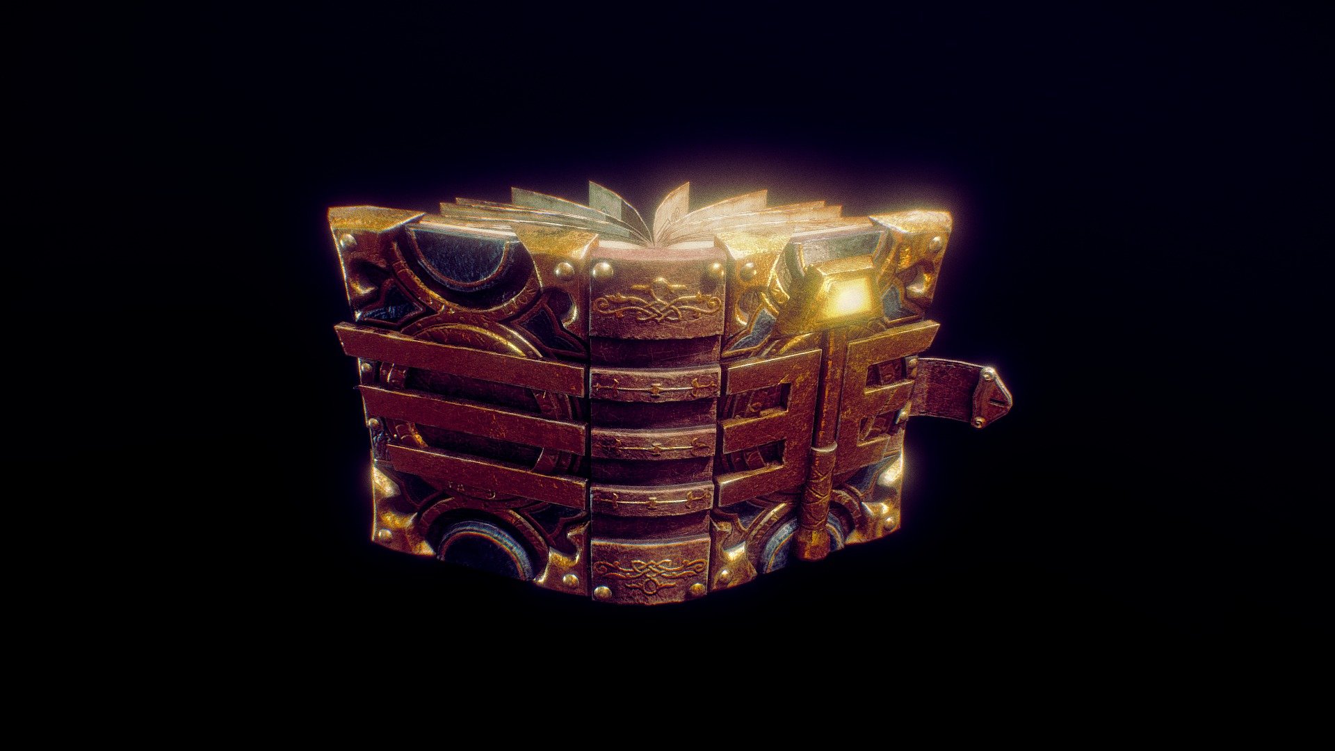 Paladins book 3d model