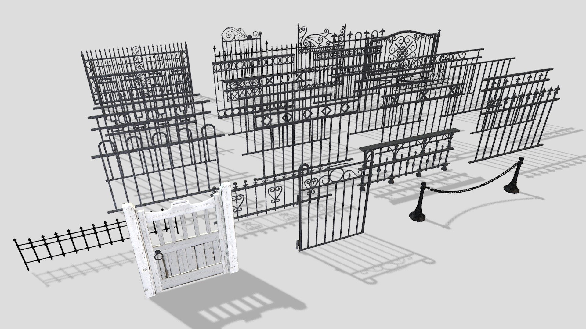 Fences 3d model