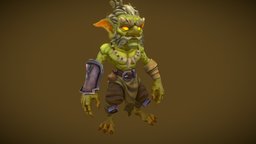 Modular Fantasy Stylized Goblin Male