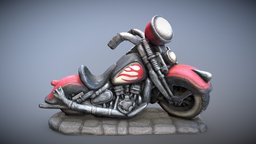 Cartoon Motorcycle