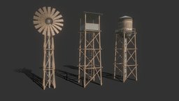 Water Tank | Windmill | Guard Tower (Optimized)