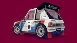 Cartoon Rally Car