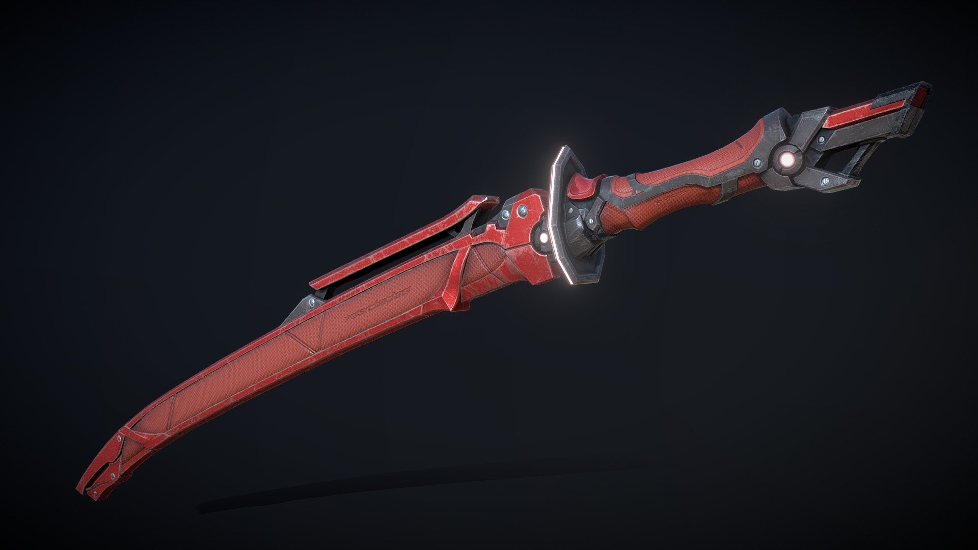 Carmine Katana 3d model