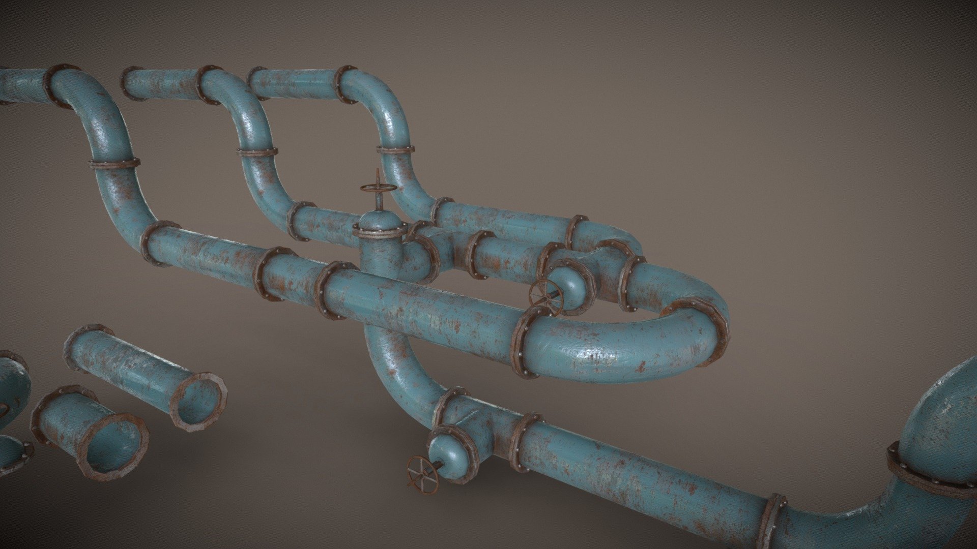 Kitbash Pipe kit 3d model