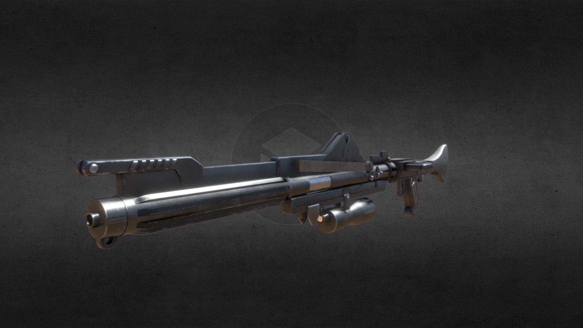 DC-15A Blaster Rifle 3d model