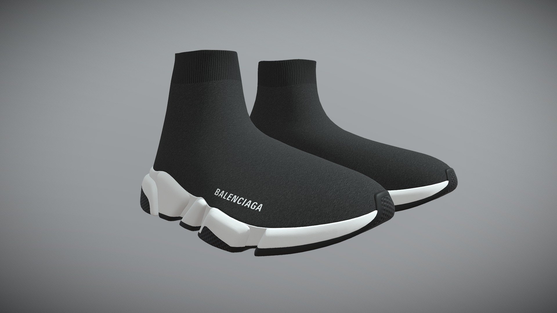 Balenciaga Speed LT sneakers Low-poly 3D model 3d model