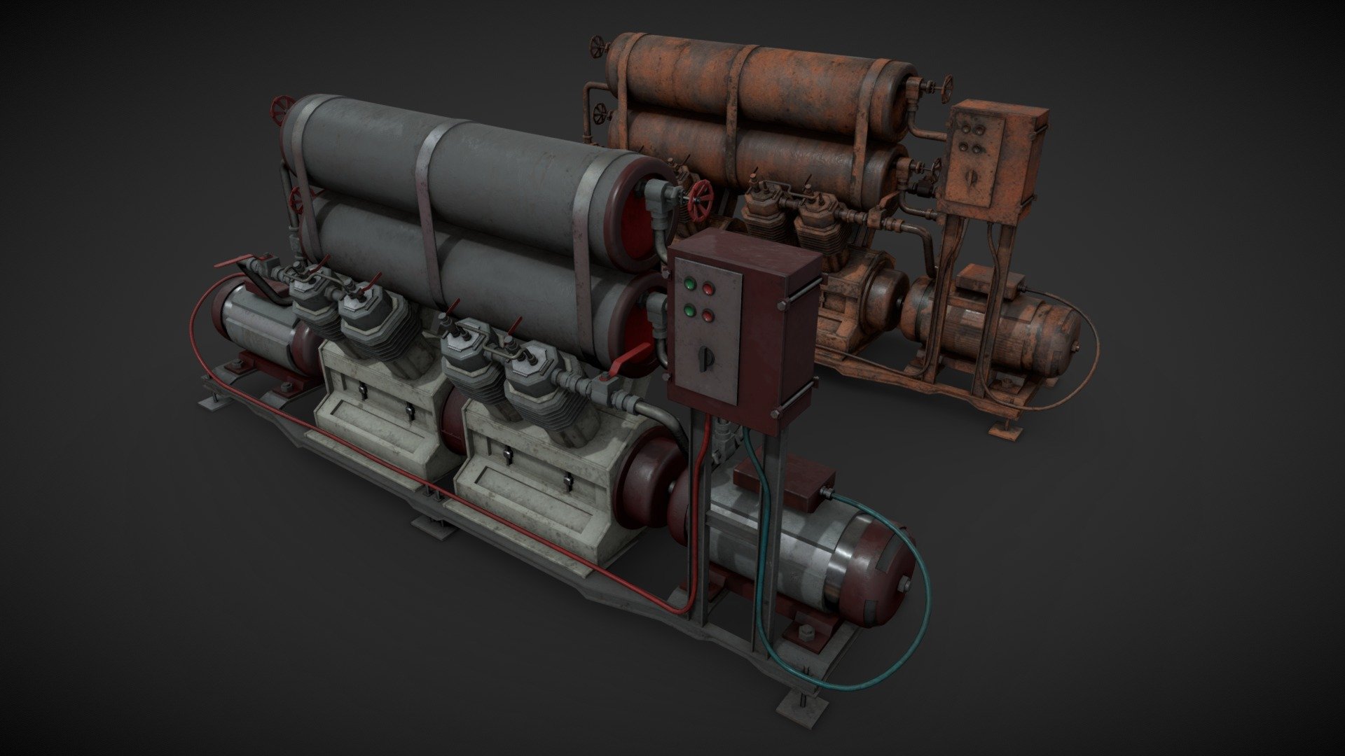 Machinery device 3d model