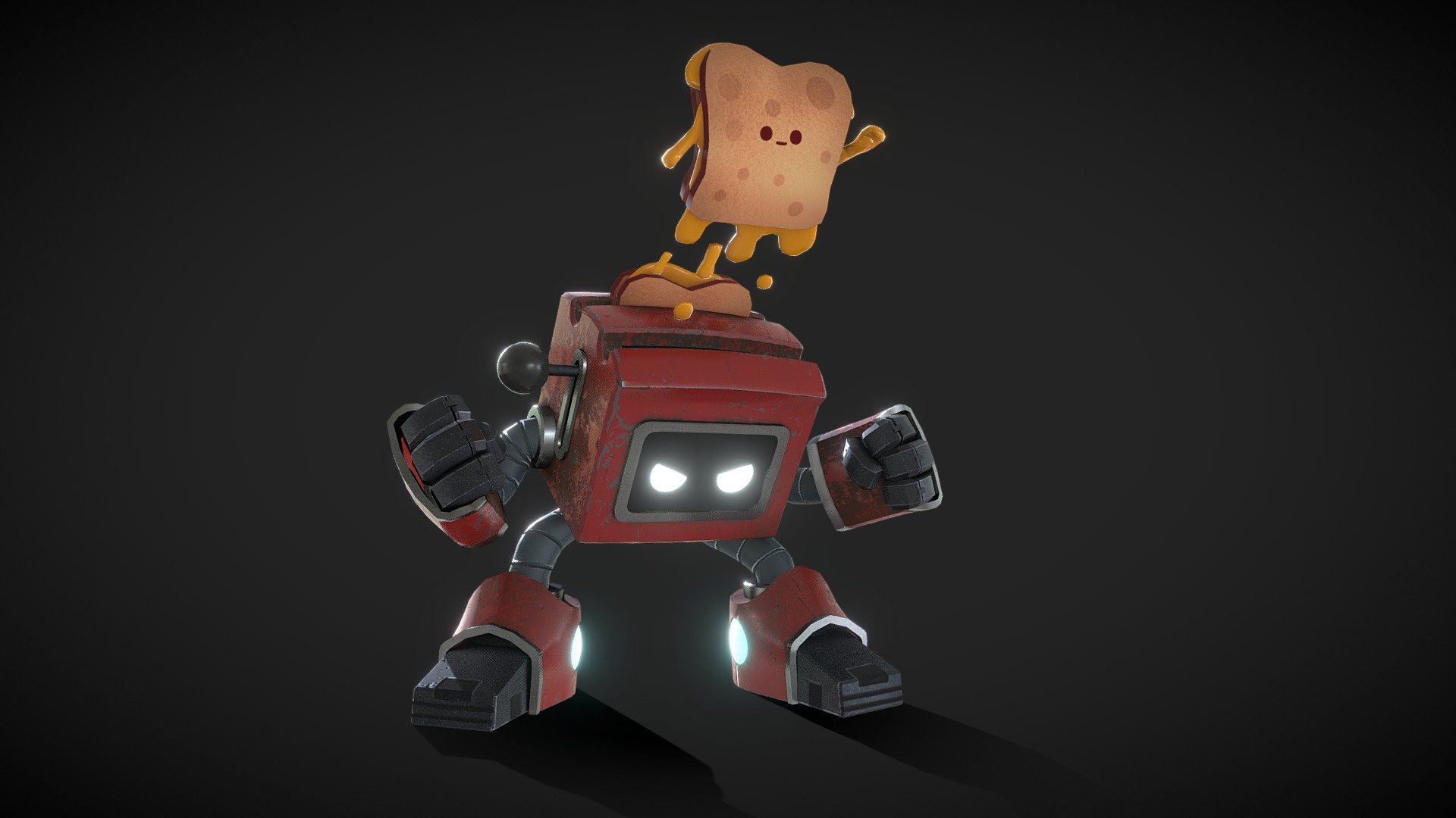 ToastBot 3d model