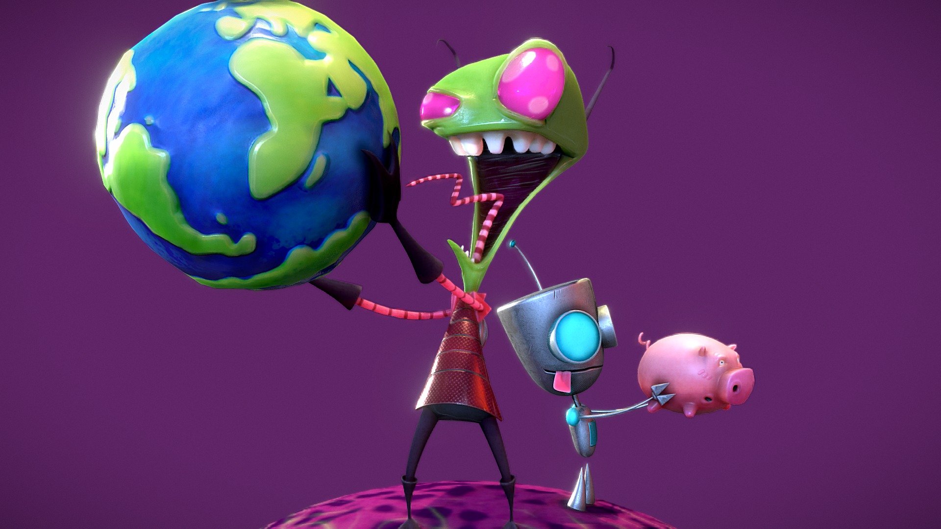 I am Zim ! 3d model