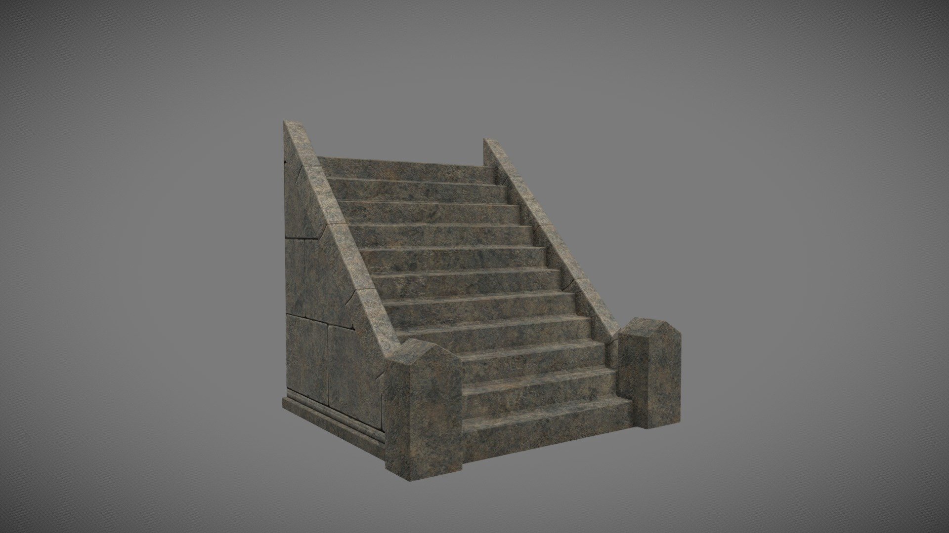 Medieval Stairs 3d model