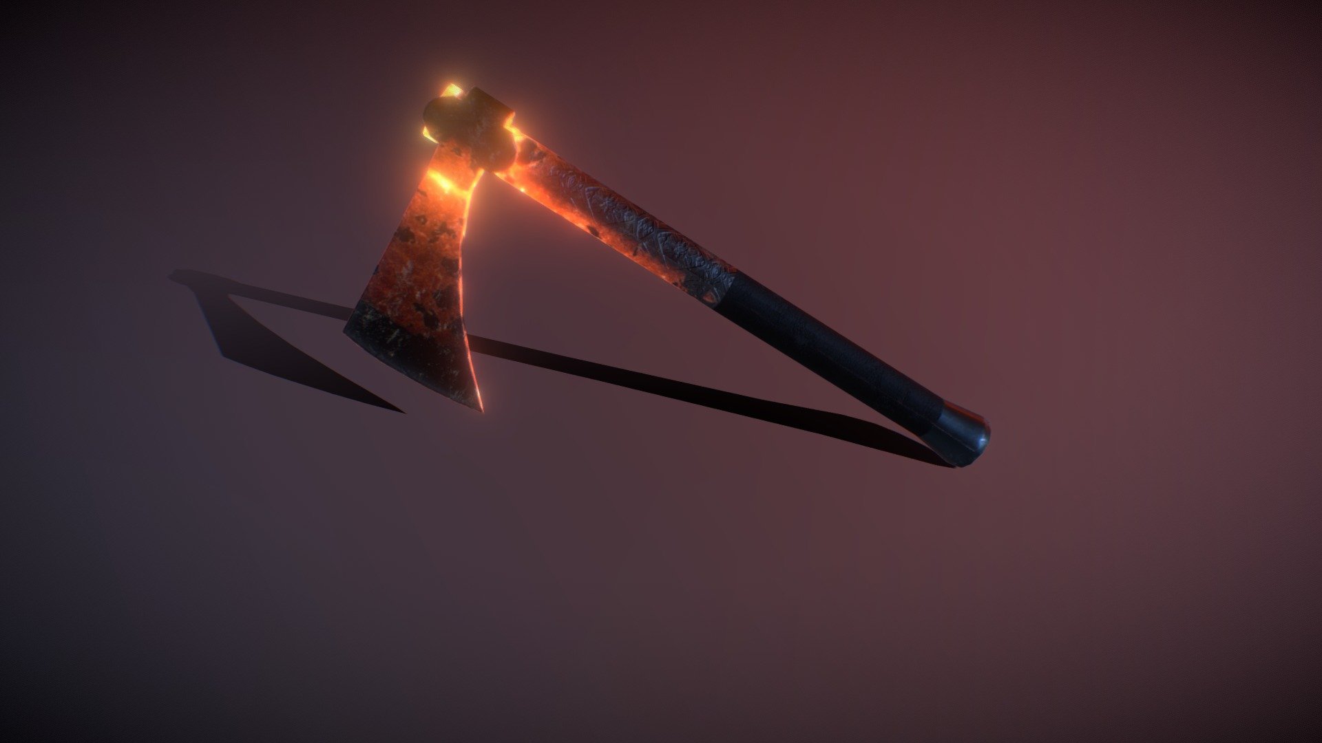 Lava Axe 3d model